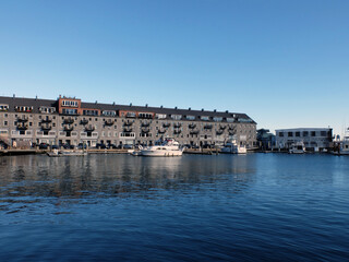 Fototapeta na wymiar Boston Yacht Haven Marina