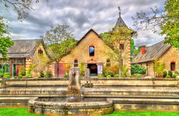 Obraz premium Buildings at the Chateau de Chaumont-sur-Loire, a castle in the Loire Valley of France