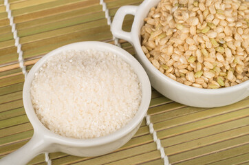 Rice and rice semolina