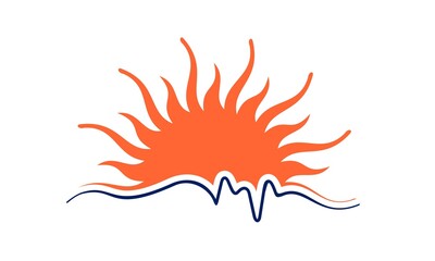 mountain and sun of the universe