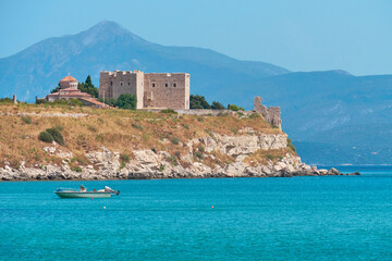 Landscape of Samos island. It is one of the most popular tourist destinations in the Greek islands - it is located on the Turkish coast.