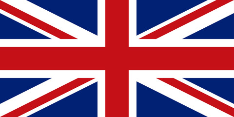 English flag, flat layout, vector illustration