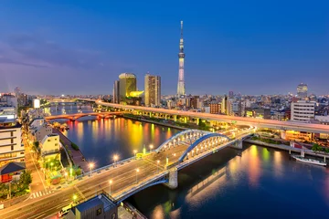 Möbelaufkleber Tokyo, Japan Skyline © SeanPavonePhoto