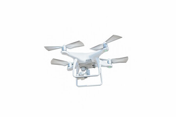 white drone isolate on white background