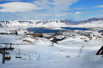 Centro de Sky Caviahue, Neuquen, Argentina.
