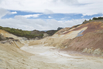 Kaolin mine located in Colombia