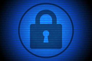 Blue Future Technology Internet Security Background