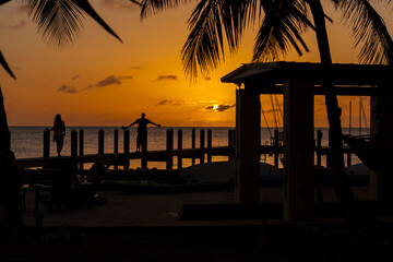 Sunset Arms Outstreched