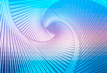 Blue shades pink glowing spiral background