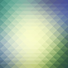 Fototapeta na wymiar Yellow purple grey rows of triangles background, square