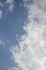 Clouds Over Blue Skies for Backgrounds