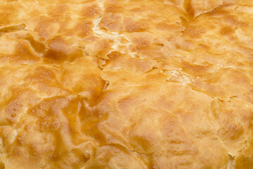 Closeup of Pastry or Pie Top for Backgrounds