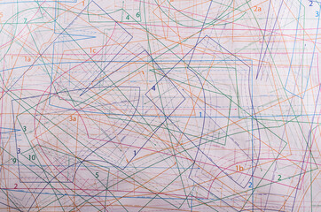 Beige background with blueprints
