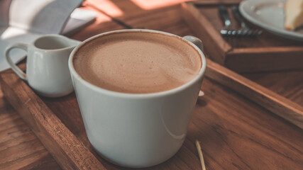 Hot Vanilla Cappuccino Coffee