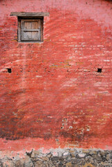 Rustic painted wall in Mexico