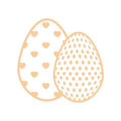 Egg easter day icon vector illustration graphic design