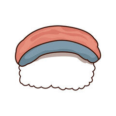 chinese traditional food sushi style vector illustration