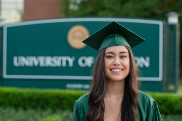 College Graduation Photo on University Campus