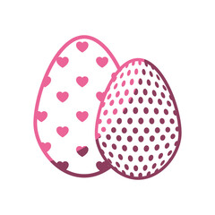 Eggs easter day icon vector illustration graphic design