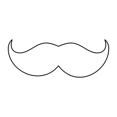 Vintage gentleman mustache icon vector illustration graphic design