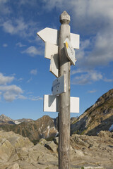 Poland, Tatra Mountains, Signpost