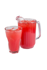 Lemonade glass and jar