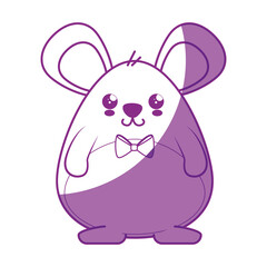 Hamster kawaii cartoon icon vector illustration graphic design