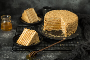 delicious layered honey cake