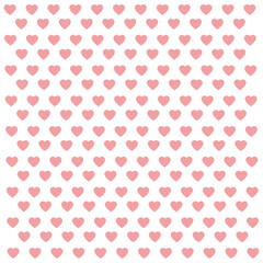seamless pattern with pink hearts abstract background vector illustration