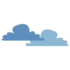 fluffy cloud weather heaven sky cottony icon vector illustration