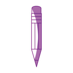 Wooden pencil isolated icon vector illustration graphic design
