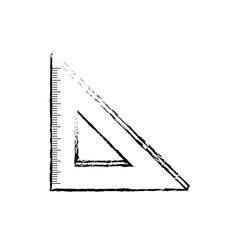 School ruler isolated icon vector illustration graphic design