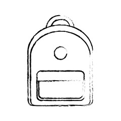 School backpack isolated icon vector illustration graphic design