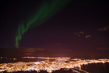 Polarlichter über Tromsö, Norwegen