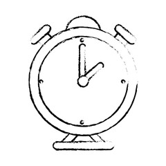 Clock bells alarm icon vector illustration graphic design