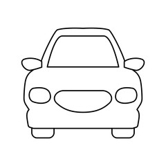 Obraz premium line nice luxury car to drive and travel vector illustration