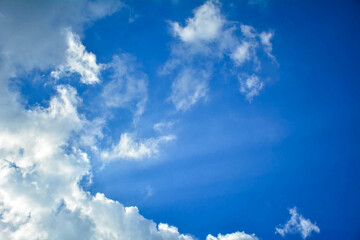 Naklejka na ściany i meble Blue sky with white cloud.