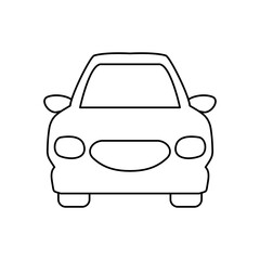 line nice luxury car to drive and travel vector illustration