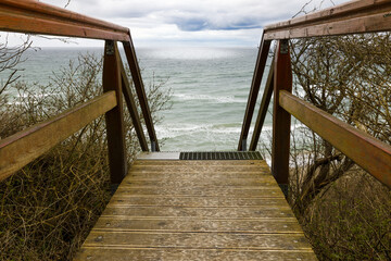 Treppe zum Strand