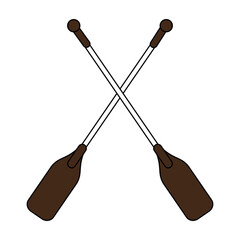 Team canoes flat illustration vector design icon graphic