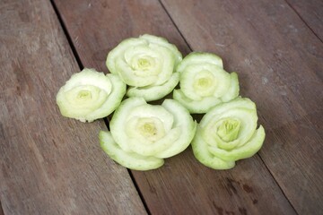vegetable in flower shape
