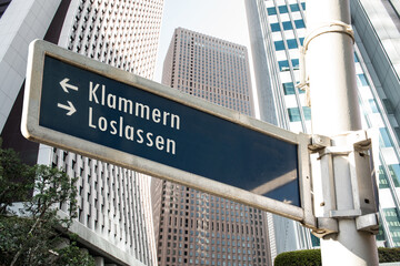 Fototapeta premium Schild 208 - Loslassen