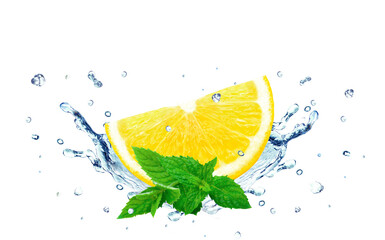 Lemon splash water