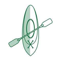 Team canoes flat illustration vector design icon graphic shadow