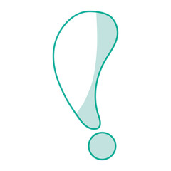 exclamation symbol alert vector illustration graphic design icon