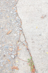 Fototapeta premium White Mortar road With Cracked Between rock stone Texture Background