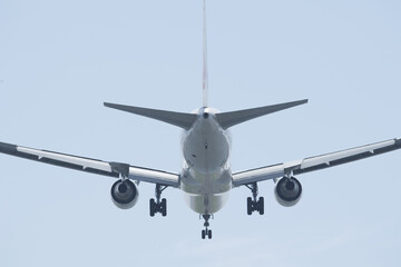 The aft part of the airplane