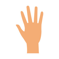 Obraz premium hand person cartoon vector illustration icon design graphic