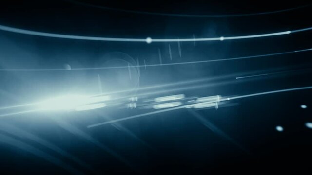 futuristic animation glowing light streaks background