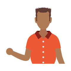 Man faceless avatar icon vector illustration graphic design